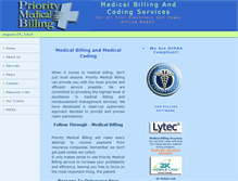 Tablet Screenshot of prioritymedicalbilling.com